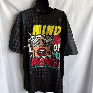 Contender XXL Black and Grey “Mind on My Money” Tee like new